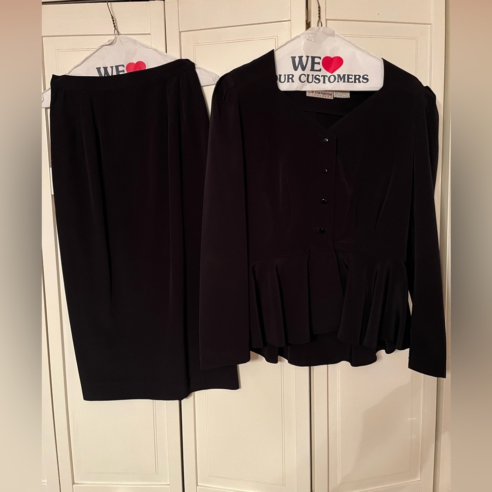 Liz Claiborne Black Skirt Set